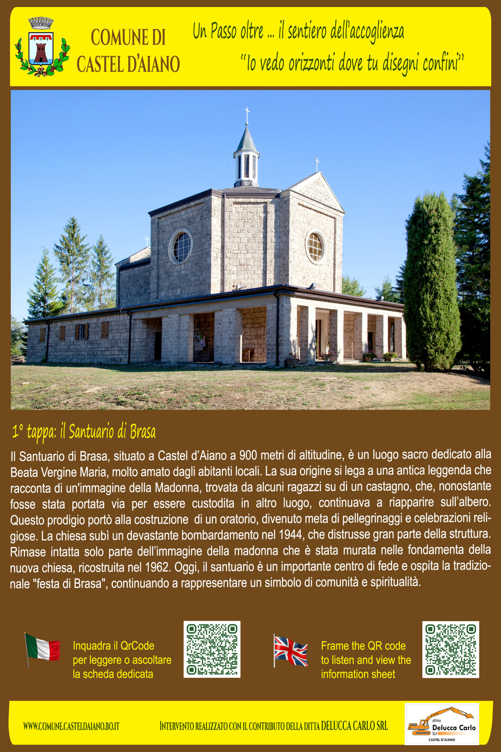 Pannello Santuario di Brasa